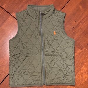 Polo by Ralph Lauren Kids Quilted Vest in Olive